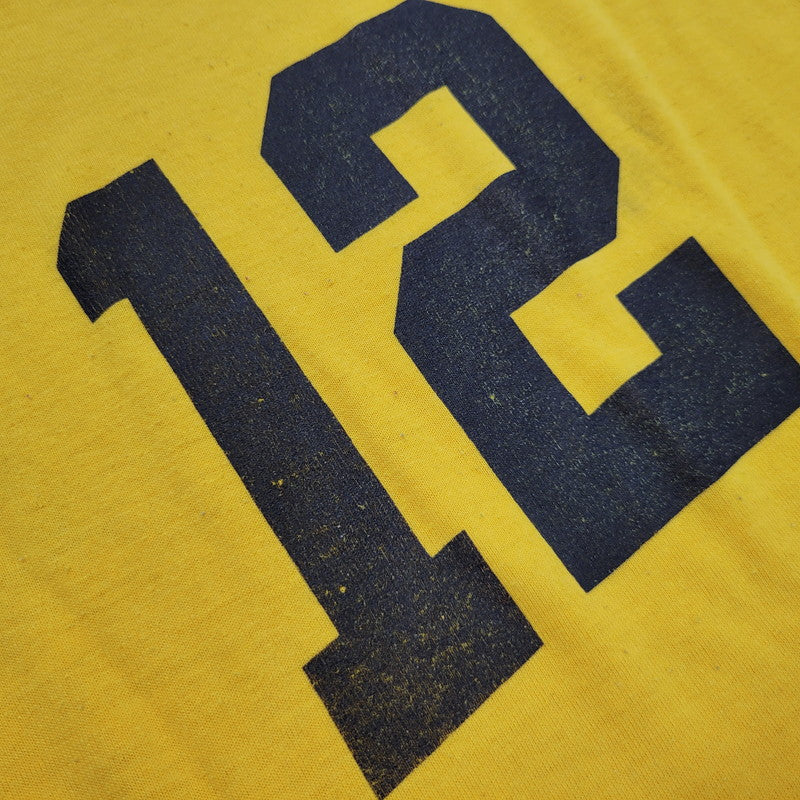 【中古品】【メンズ】 RUSSELL ATHLETIC ラッセルアスレティック REGION 212 PRINT S/S TEE 半袖Tシャツ USA製 146-260801-as-16-izu サイズ：L カラー：イエロー 万代Net店