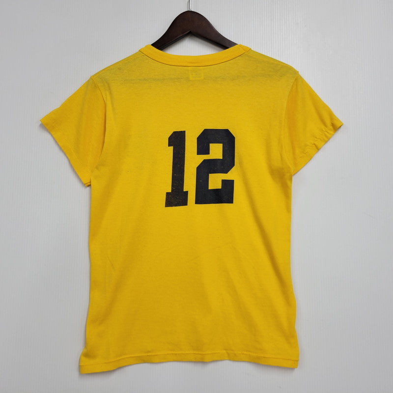 【中古品】【メンズ】 RUSSELL ATHLETIC ラッセルアスレティック REGION 212 PRINT S/S TEE 半袖Tシャツ USA製 146-260801-as-16-izu サイズ：L カラー：イエロー 万代Net店