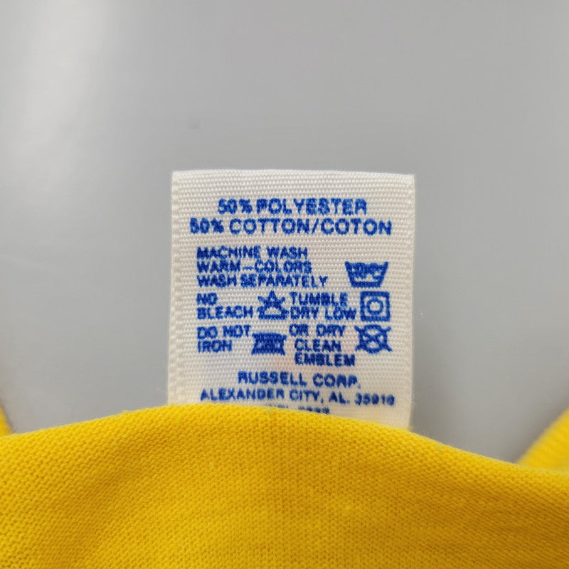 【中古品】【メンズ】 RUSSELL ATHLETIC ラッセルアスレティック REGION 212 PRINT S/S TEE 半袖Tシャツ USA製 146-260801-as-16-izu サイズ：L カラー：イエロー 万代Net店