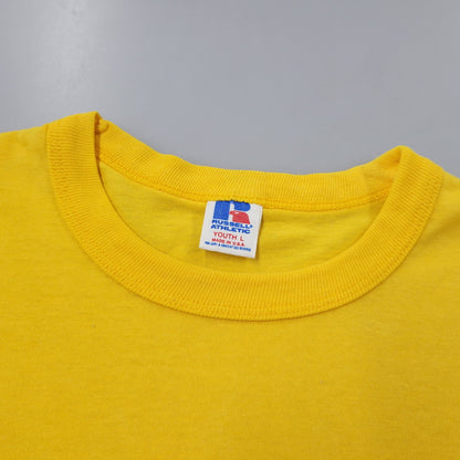 【中古品】【メンズ】 RUSSELL ATHLETIC ラッセルアスレティック REGION 212 PRINT S/S TEE 半袖Tシャツ USA製 146-260801-as-16-izu サイズ：L カラー：イエロー 万代Net店
