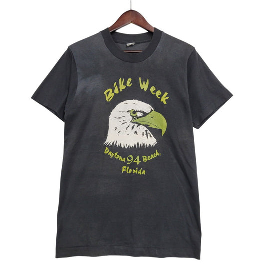 【中古品】【メンズ】 BLOOPERS ブルーパーズ USA製 BIKE WEEK HAWK PRINT S/S TEEバイク ウィーク ホーク プリント ショート スリーブ Tシャツ トップス 半袖 146-260303-ya-16-izu サイズ：S カラー：BLACK 万代Net店