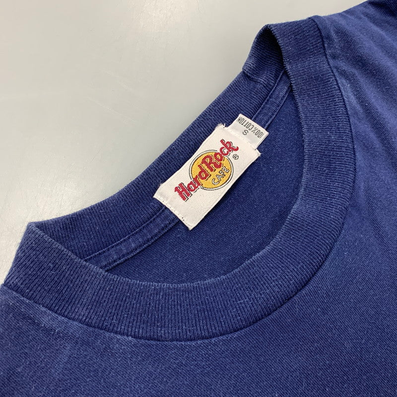 【中古品】【メンズ】 HARD ROCK CAFE ハードロックカフェ KUALA LUMPUR PRINT SS TEE プリント ショートスリーブ Tシャツ トップス 半袖 146-260731-cs-19-izu サイズ：S カラー：ネイビー 万代Net店
