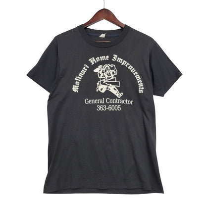 【中古品】【メンズ】 USED ユーズド 両シングル GENERAL CONTRACTOR PRINT SS TEE プリント ショートスリーブ Tシャツ トップス 半袖 146-260304-cs-02-izu サイズ：不明 カラー：ブラック 万代Net店