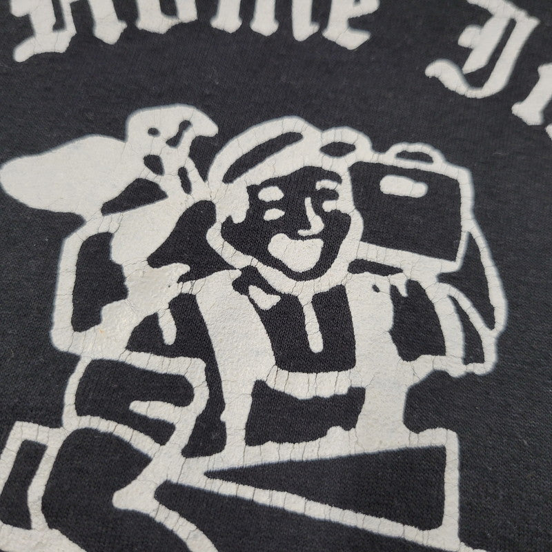 【中古品】【メンズ】 USED ユーズド 両シングル GENERAL CONTRACTOR PRINT SS TEE プリント ショートスリーブ Tシャツ トップス 半袖 146-260304-cs-02-izu サイズ：不明 カラー：ブラック 万代Net店
