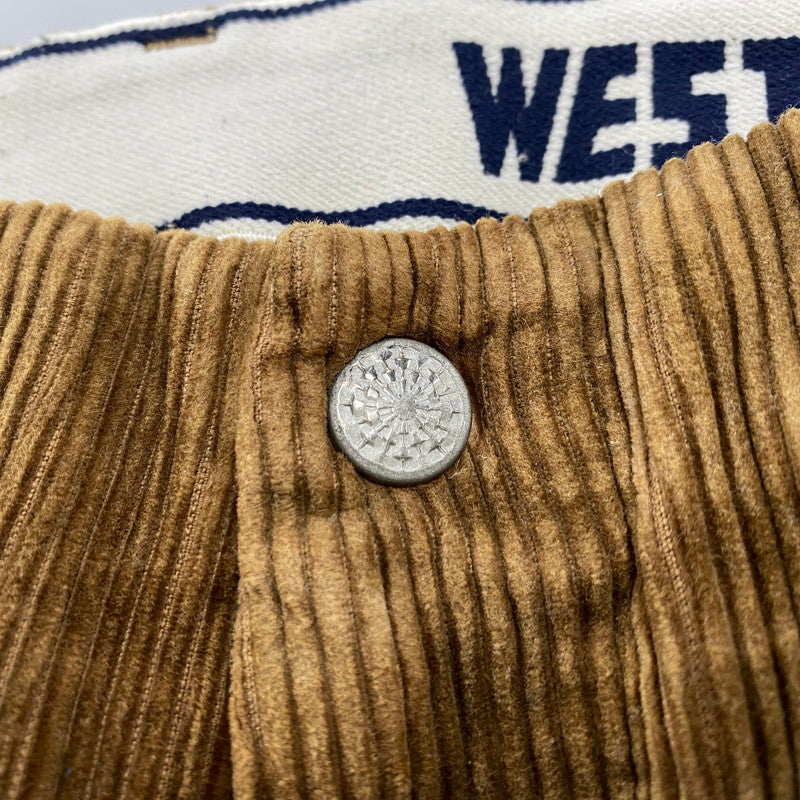 【現状渡し品】【メンズ】 WESTOVERALLS ウエストオーバーオールズ 19FWPT801C 801S CORDUROY PANTS コーデュロイ パンツ ボトムス ズボン 156-260304-cs-27-izu サイズ：W31 カラー：ブラウン 万代Net店