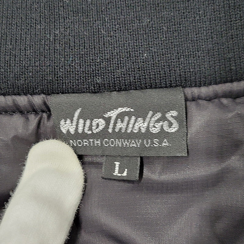 【中古品】【メンズ】 WILD THINGS ワイルドシングス WT22513ST-LT PRIMALOFT DOWN FLIGHT JACKET プリマロフト ダウン フライト ジャケット アウター 144-260304-cs-04-izu サイズ：L カラー：ブラック 万代Net店