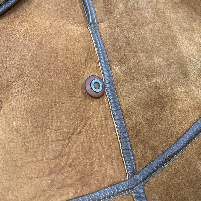 【現状渡し品】【メンズ】 O'NED オーネッド フランス製 SHEEPSKIN MOUTON COAT シープスキン ムートンコート アウター 146-260225-cs-03-izu サイズ：46 カラー：ブラウン 万代Net店