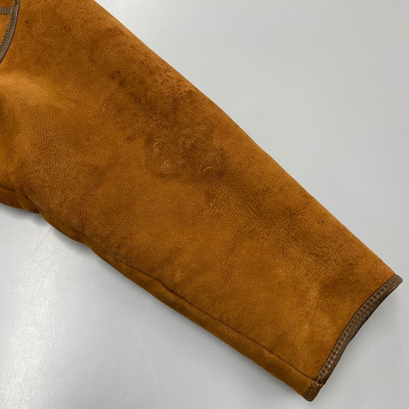 【現状渡し品】【メンズ】 O'NED オーネッド フランス製 SHEEPSKIN MOUTON COAT シープスキン ムートンコート アウター 146-260225-cs-03-izu サイズ：46 カラー：ブラウン 万代Net店