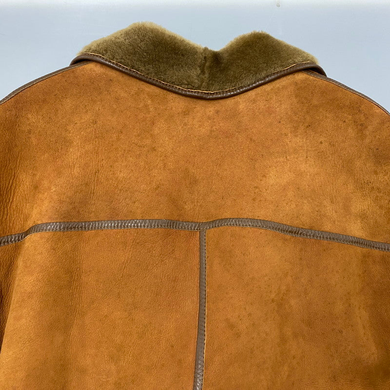 【現状渡し品】【メンズ】 O'NED オーネッド フランス製 SHEEPSKIN MOUTON COAT シープスキン ムートンコート アウター 146-260225-cs-03-izu サイズ：46 カラー：ブラウン 万代Net店
