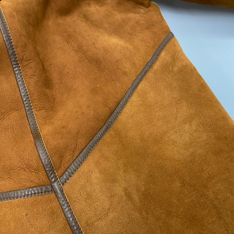 【現状渡し品】【メンズ】 O'NED オーネッド フランス製 SHEEPSKIN MOUTON COAT シープスキン ムートンコート アウター 146-260225-cs-03-izu サイズ：46 カラー：ブラウン 万代Net店