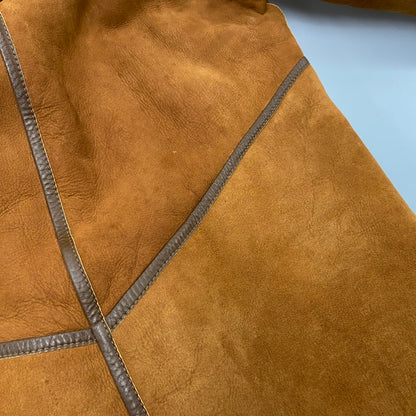 【現状渡し品】【メンズ】 O'NED オーネッド フランス製 SHEEPSKIN MOUTON COAT シープスキン ムートンコート アウター 146-260225-cs-03-izu サイズ：46 カラー：ブラウン 万代Net店