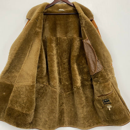 【現状渡し品】【メンズ】 O'NED オーネッド フランス製 SHEEPSKIN MOUTON COAT シープスキン ムートンコート アウター 146-260225-cs-03-izu サイズ：46 カラー：ブラウン 万代Net店