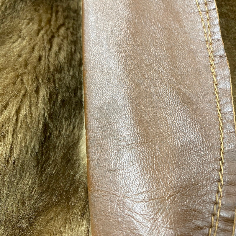 【現状渡し品】【メンズ】 O'NED オーネッド フランス製 SHEEPSKIN MOUTON COAT シープスキン ムートンコート アウター 146-260225-cs-03-izu サイズ：46 カラー：ブラウン 万代Net店
