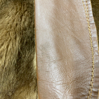 【現状渡し品】【メンズ】 O'NED オーネッド フランス製 SHEEPSKIN MOUTON COAT シープスキン ムートンコート アウター 146-260225-cs-03-izu サイズ：46 カラー：ブラウン 万代Net店