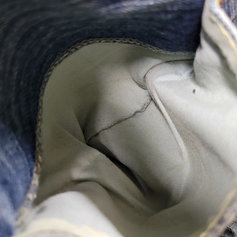 【中古品】【メンズ】 CO LU BACK PRINT BUTTON FLY DENIM PANTSバックプリント ボタンフライ デニムパンツ ズボン ボトムス 157-260303-ya-22-izu サイズ：S カラー：インディゴ 万代Net店