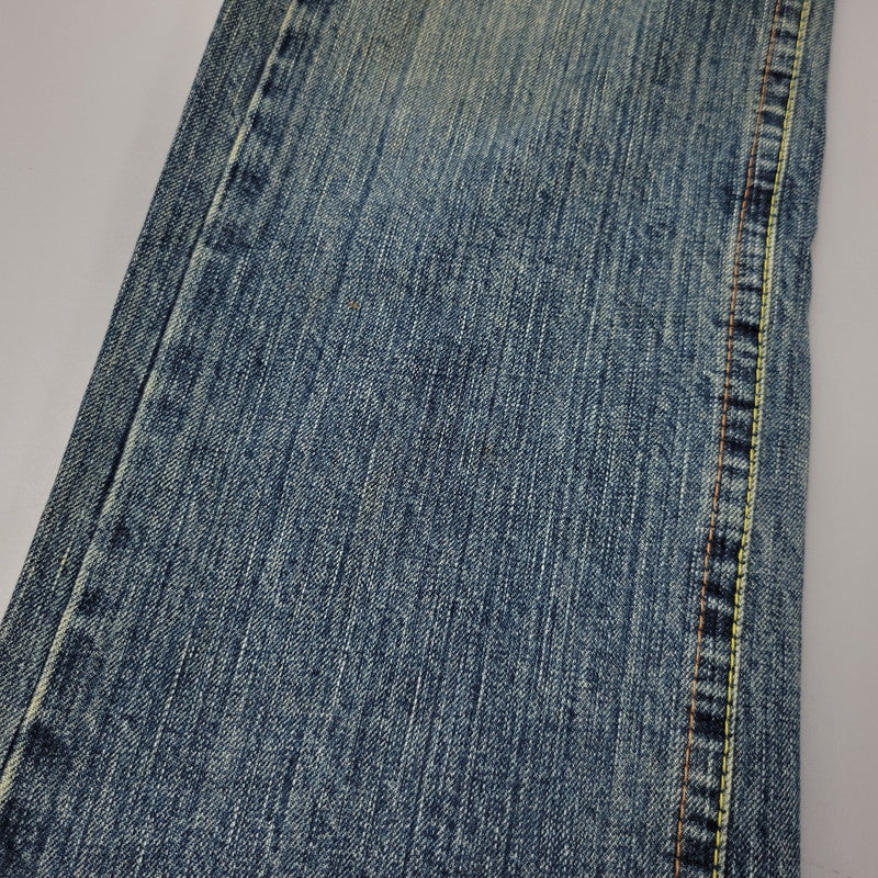 【中古品】【メンズ】 CO LU BACK PRINT BUTTON FLY DENIM PANTSバックプリント ボタンフライ デニムパンツ ズボン ボトムス 157-260303-ya-22-izu サイズ：S カラー：インディゴ 万代Net店