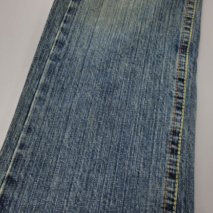 【中古品】【メンズ】 CO LU BACK PRINT BUTTON FLY DENIM PANTSバックプリント ボタンフライ デニムパンツ ズボン ボトムス 157-260303-ya-22-izu サイズ：S カラー：インディゴ 万代Net店