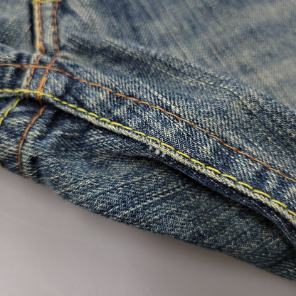 【中古品】【メンズ】 CO LU BACK PRINT BUTTON FLY DENIM PANTSバックプリント ボタンフライ デニムパンツ ズボン ボトムス 157-260303-ya-22-izu サイズ：S カラー：インディゴ 万代Net店