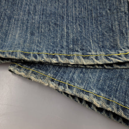 【中古品】【メンズ】 CO LU BACK PRINT BUTTON FLY DENIM PANTSバックプリント ボタンフライ デニムパンツ ズボン ボトムス 157-260303-ya-22-izu サイズ：S カラー：インディゴ 万代Net店