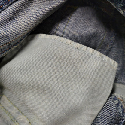 【中古品】【メンズ】 CO LU BACK PRINT BUTTON FLY DENIM PANTSバックプリント ボタンフライ デニムパンツ ズボン ボトムス 157-260303-ya-22-izu サイズ：S カラー：インディゴ 万代Net店