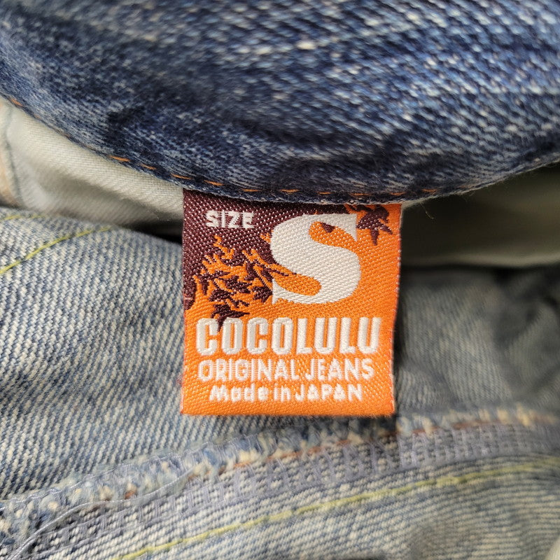 【中古品】【メンズ】 CO LU BACK PRINT BUTTON FLY DENIM PANTSバックプリント ボタンフライ デニムパンツ ズボン ボトムス 157-260303-ya-22-izu サイズ：S カラー：インディゴ 万代Net店