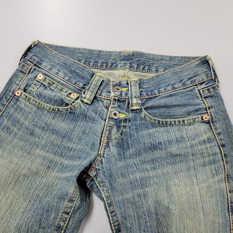 【中古品】【メンズ】 CO LU BACK PRINT BUTTON FLY DENIM PANTSバックプリント ボタンフライ デニムパンツ ズボン ボトムス 157-260303-ya-22-izu サイズ：S カラー：インディゴ 万代Net店