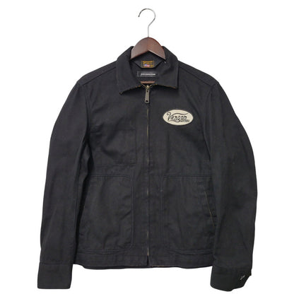 【中古品】【メンズ】 VANSON バンソン × JACKROSE ジャックローズ BACK CROSS SCULL ZIPUP JACKET バック クロス スカル ジップアップ ジャケット アウター 145-260226-ya-16-izu サイズ：M カラー：BLACK 万代Net店