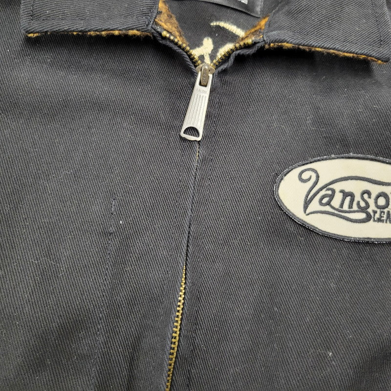 【中古品】【メンズ】 VANSON バンソン × JACKROSE ジャックローズ BACK CROSS SCULL ZIPUP JACKET バック クロス スカル ジップアップ ジャケット アウター 145-260226-ya-16-izu サイズ：M カラー：BLACK 万代Net店