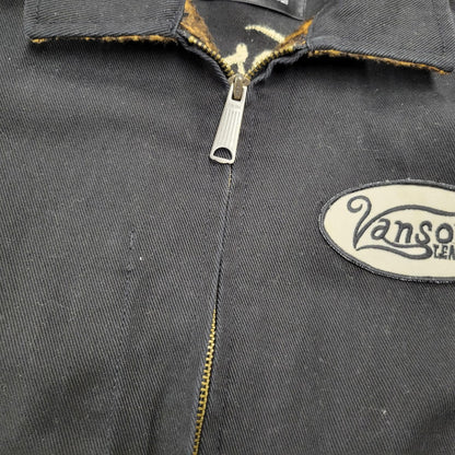 【中古品】【メンズ】 VANSON バンソン × JACKROSE ジャックローズ BACK CROSS SCULL ZIPUP JACKET バック クロス スカル ジップアップ ジャケット アウター 145-260226-ya-16-izu サイズ：M カラー：BLACK 万代Net店