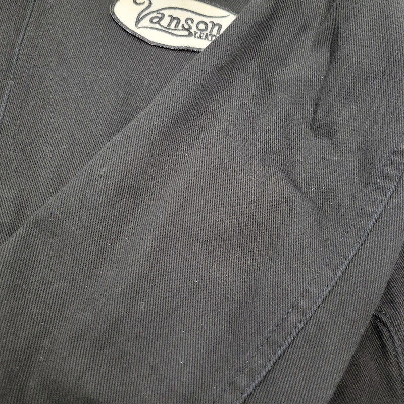 【中古品】【メンズ】 VANSON バンソン × JACKROSE ジャックローズ BACK CROSS SCULL ZIPUP JACKET バック クロス スカル ジップアップ ジャケット アウター 145-260226-ya-16-izu サイズ：M カラー：BLACK 万代Net店