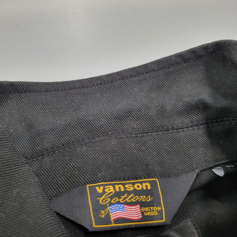 【中古品】【メンズ】 VANSON バンソン × JACKROSE ジャックローズ BACK CROSS SCULL ZIPUP JACKET バック クロス スカル ジップアップ ジャケット アウター 145-260226-ya-16-izu サイズ：M カラー：BLACK 万代Net店