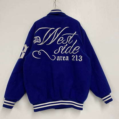 【中古品】【メンズ】 WEST SIDE 4 LIFE ウエストサイドフォーライフ OLD SCHOOL SUTADIUM JACKET オールド スクール スタジアム ジャケット アウター 146-260225-cs-10-izu サイズ：3XL カラー：ブルー 万代Net店