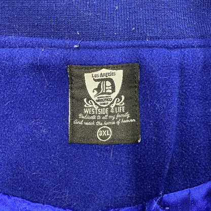 【中古品】【メンズ】 WEST SIDE 4 LIFE ウエストサイドフォーライフ OLD SCHOOL SUTADIUM JACKET オールド スクール スタジアム ジャケット アウター 146-260225-cs-10-izu サイズ：3XL カラー：ブルー 万代Net店