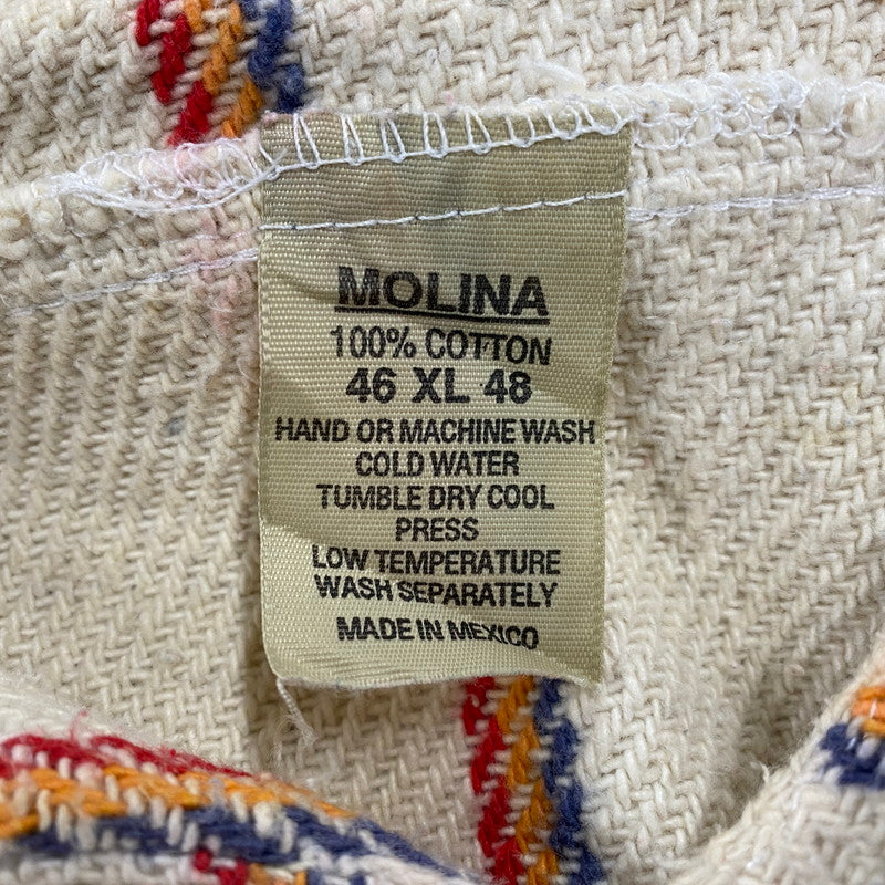 【中古品】【メンズ】 MOLINA モリーナ 90S MEXICAN PARKA メキシカン パーカー トップス 長袖 146-260304-cs-21-izu サイズ：XL カラー：マルチ 万代Net店