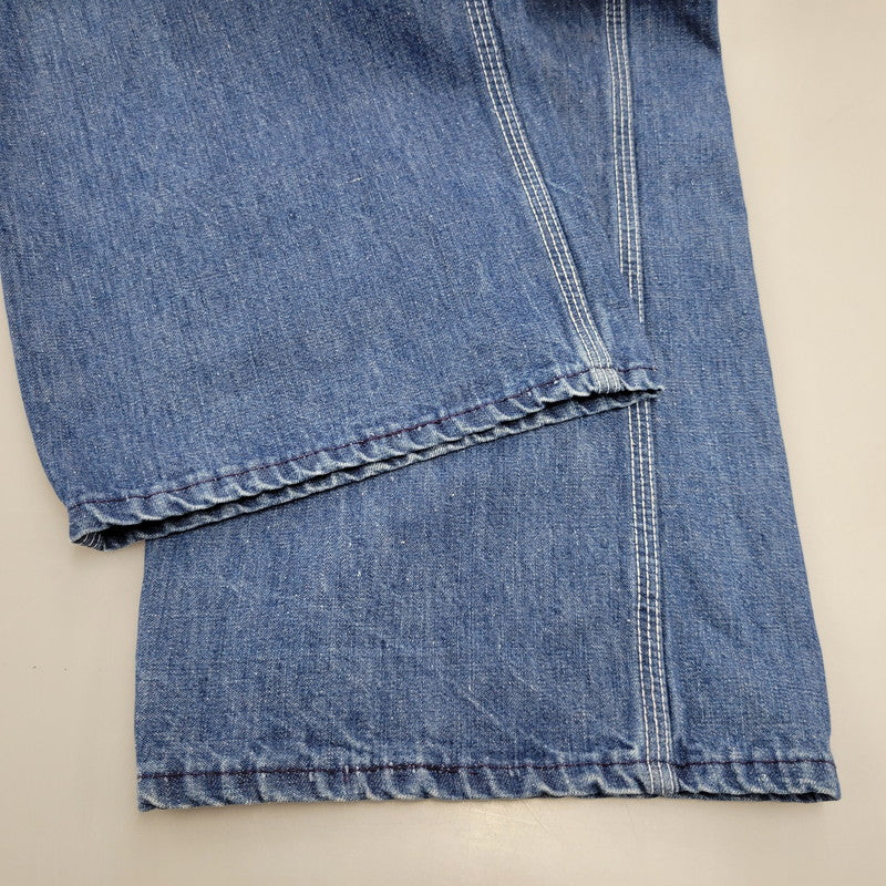 【中古品】【メンズ】 BIG MAC ビッグマック DENIM OVERALL デニム オーバーオール ズボン ボトムス 146-260226-ya-02-izu サイズ：下記参照 カラー：インディゴ 万代Net店
