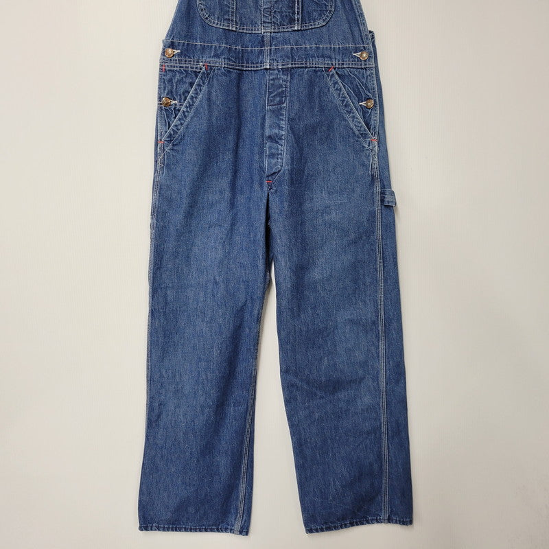【中古品】【メンズ】 BIG MAC ビッグマック DENIM OVERALL デニム オーバーオール ズボン ボトムス 146-260226-ya-02-izu サイズ：下記参照 カラー：インディゴ 万代Net店