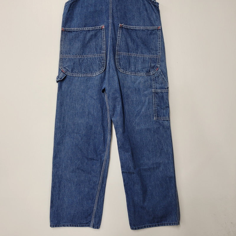 【中古品】【メンズ】 BIG MAC ビッグマック DENIM OVERALL デニム オーバーオール ズボン ボトムス 146-260226-ya-02-izu サイズ：下記参照 カラー：インディゴ 万代Net店