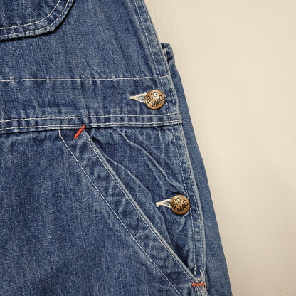 【中古品】【メンズ】 BIG MAC ビッグマック DENIM OVERALL デニム オーバーオール ズボン ボトムス 146-260226-ya-02-izu サイズ：下記参照 カラー：インディゴ 万代Net店
