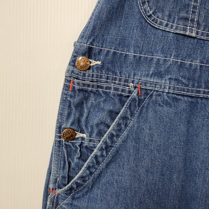 【中古品】【メンズ】 BIG MAC ビッグマック DENIM OVERALL デニム オーバーオール ズボン ボトムス 146-260226-ya-02-izu サイズ：下記参照 カラー：インディゴ 万代Net店