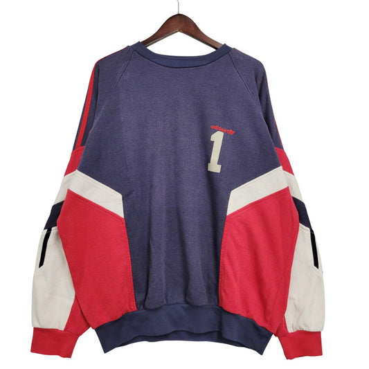 【中古品】【メンズ】 万国旗タグ MULTI SWEAT SHIRT マルチ スウェット シャツ トップス 長袖 146-260303-ya-19-izu サイズ：US L カラー：マルチ 万代Net店