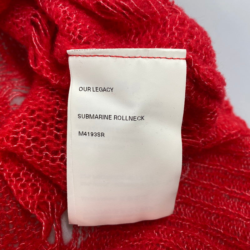【現状渡し品】【メンズ】 SUBMARINE ROLLNECK サブマリン ロールネック トップス 長袖 141-260304-cs-22-izu サイズ：48 カラー：レッド 万代Net店