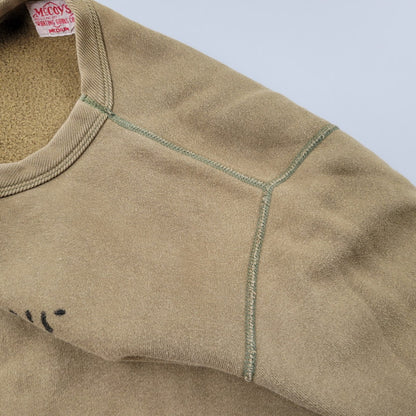 【中古品】【メンズ】 The REAL McCOY'S ザリアルマッコイズ MILITARY SWEAT ミリタリー スウェット トップス 長袖 145-260227-kh-06-izu サイズ：M カラー：カーキ系 万代Net店