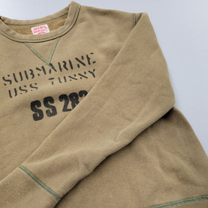 【中古品】【メンズ】 The REAL McCOY'S ザリアルマッコイズ MILITARY SWEAT ミリタリー スウェット トップス 長袖 145-260227-kh-06-izu サイズ：M カラー：カーキ系 万代Net店
