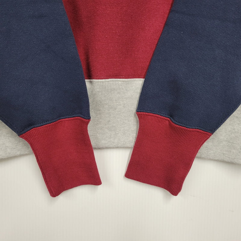 【中古美品】【メンズ】 COLOR BLOCK REVERSE WEAVE HOODIE C3-Q115 カラー ブロック リバースウィーブ フーディー 青タグ復刻 パーカー 148-260304-as-12-izu サイズ：M カラー：マルチカラー 万代Net店