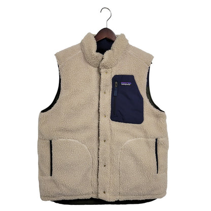 【中古品】【メンズ】 patagonia パタゴニア 27588FA20 REVERSIBLE BIVY DOWN VEST リバーシブル ビビー ダウン ベスト アウター 144-260227-kh-04-izu サイズ：M カラー：ベージュ/グリーン 万代Net店