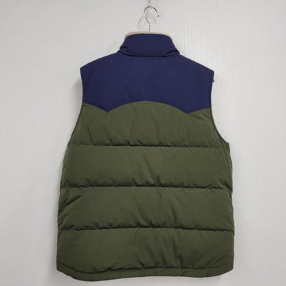 【中古品】【メンズ】 patagonia パタゴニア 27588FA20 REVERSIBLE BIVY DOWN VEST リバーシブル ビビー ダウン ベスト アウター 144-260227-kh-04-izu サイズ：M カラー：ベージュ/グリーン 万代Net店