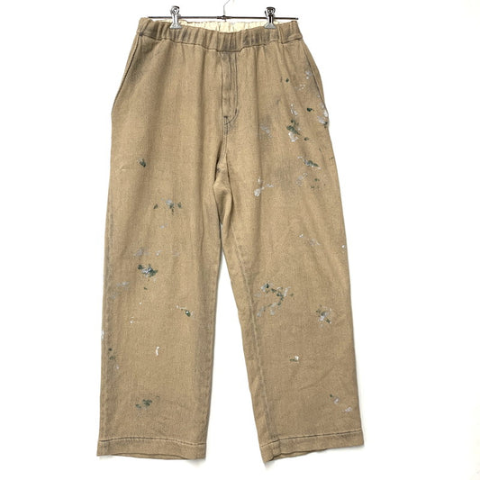 【中古品】【メンズ】 LOOSE DENIM WIDE EASY PANTS ルーズ デニム ワイド イージー パンツ ボトムス ズボン 151-260227-cs-12-izu サイズ：02 カラー：ベージュ 万代Net店