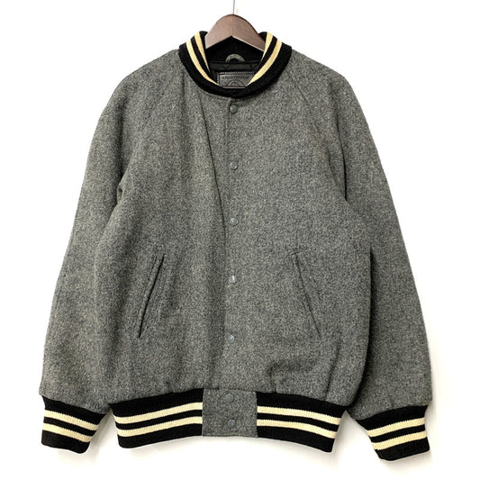 【中古品】【メンズ】 WOOL STADIUM JACKET ウール スタジアムジャケット USA製 スタジャン アウター 146-260227-as-08-izu サイズ：S カラー：グレー 万代Net店