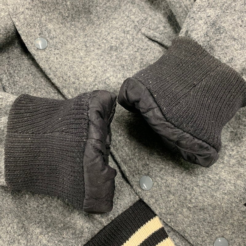 【中古品】【メンズ】 WOOL STADIUM JACKET ウール スタジアムジャケット USA製 スタジャン アウター 146-260227-as-08-izu サイズ：S カラー：グレー 万代Net店