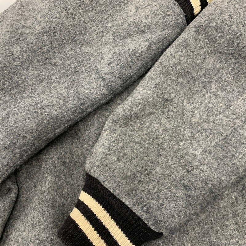 【中古品】【メンズ】 WOOL STADIUM JACKET ウール スタジアムジャケット USA製 スタジャン アウター 146-260227-as-08-izu サイズ：S カラー：グレー 万代Net店